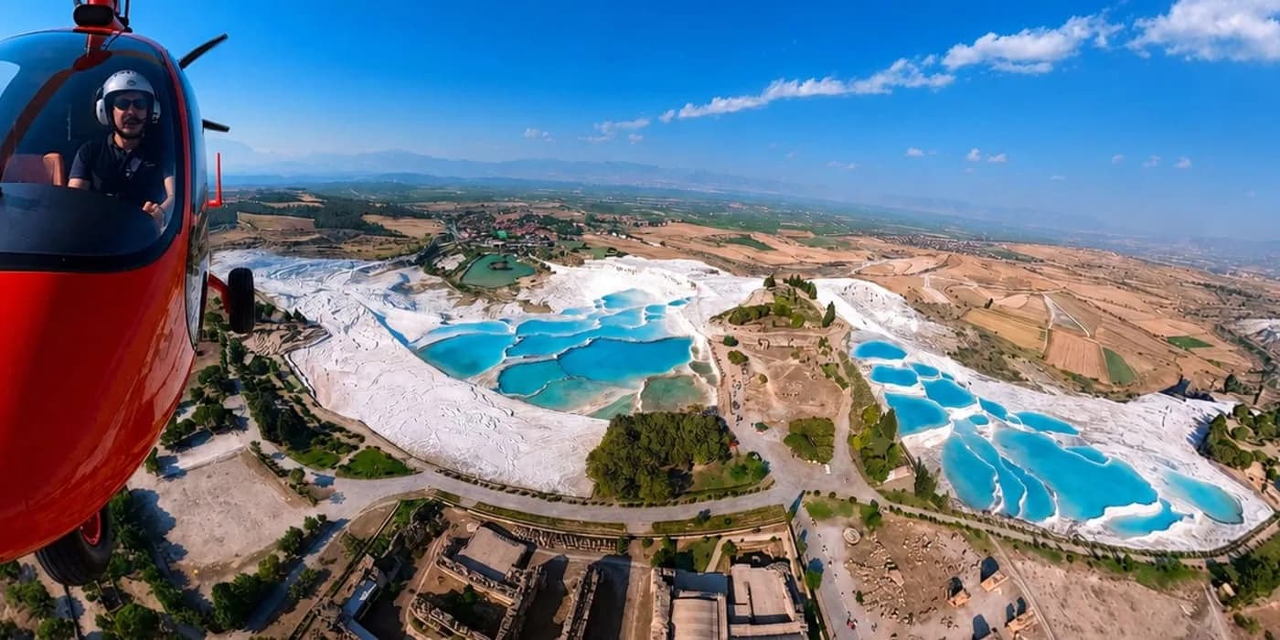 Denizli şehir turu gyrocopter ile havadan seyir