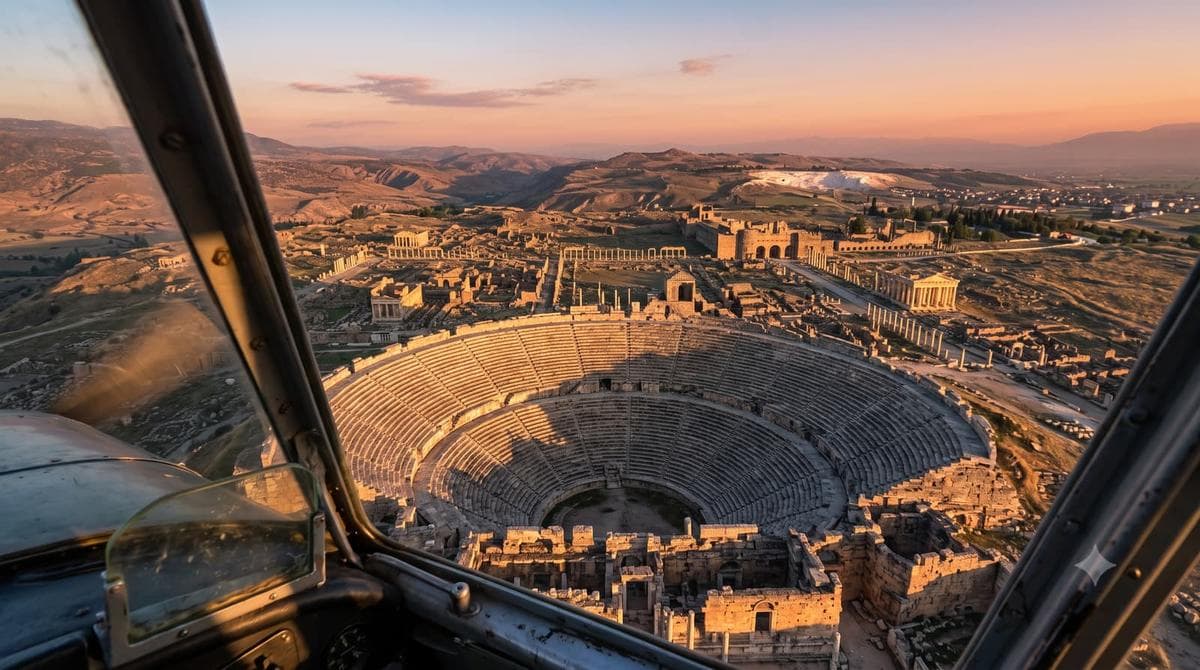 Hierapolis'i Havadan Görmek: Antik Kenti Gökyüzünden Keşfetmenin Benzersiz Deneyimi